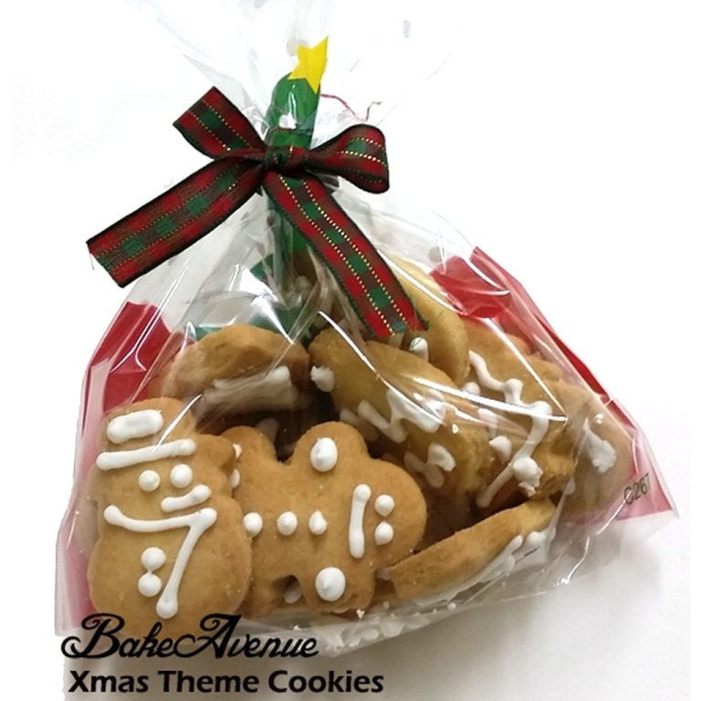 Christmas cookies in a bag