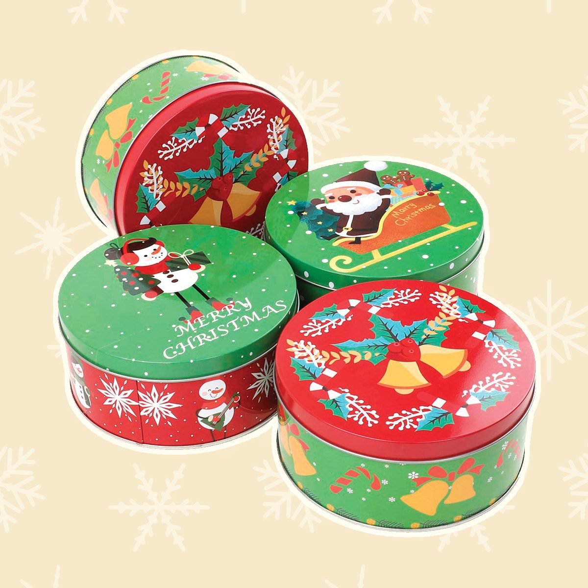 Tins tasteofhome Christmas cookie tins bulk
