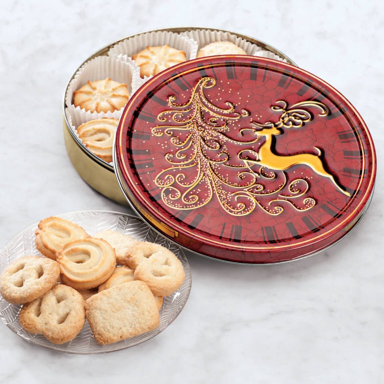 Christmas tin cookies danish butter santa classic