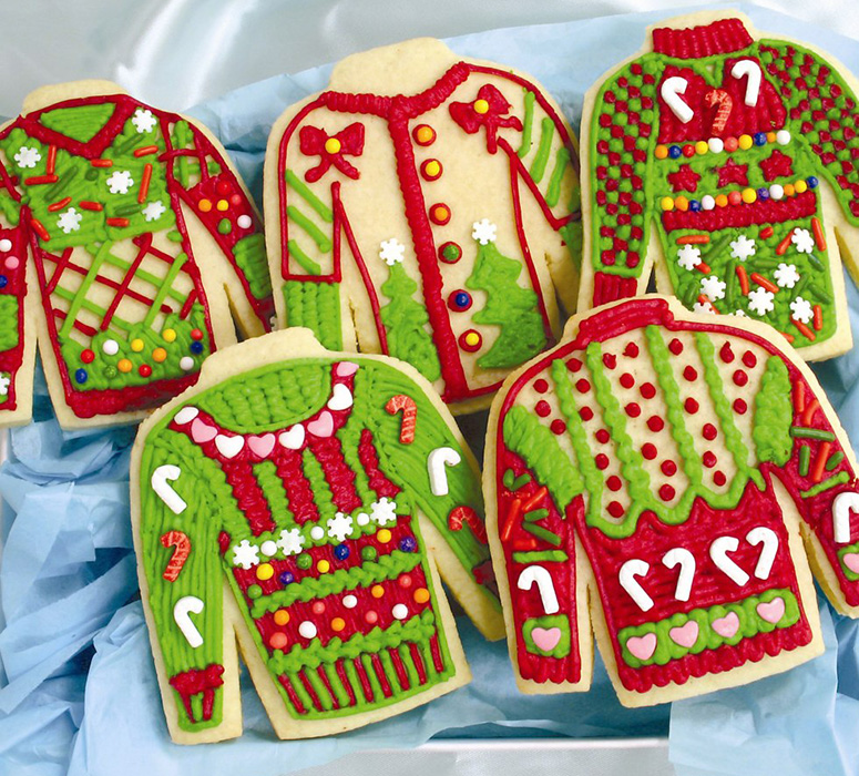 Christmas sweater cookie ugly cookies kit cutters stencil fun cool sets thegreenhead tree sweaters jumper delicious gorgeous lit corner foot Ugly christmas sweater cookie kit