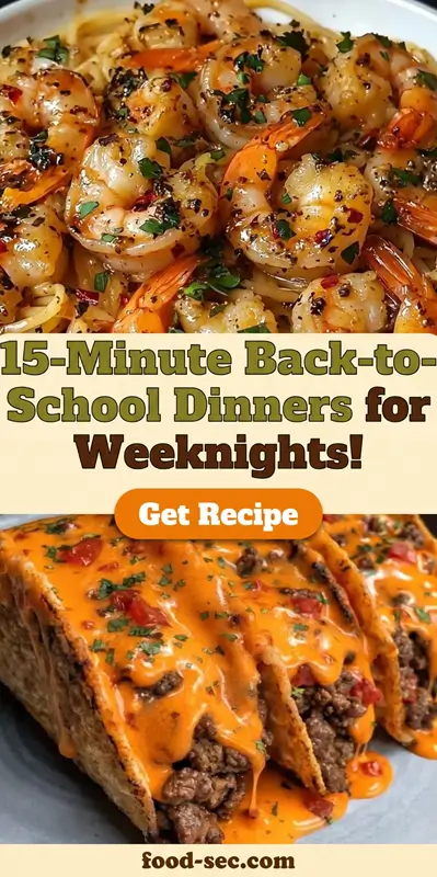15-Minute Back-to-School Dinners for Weeknights