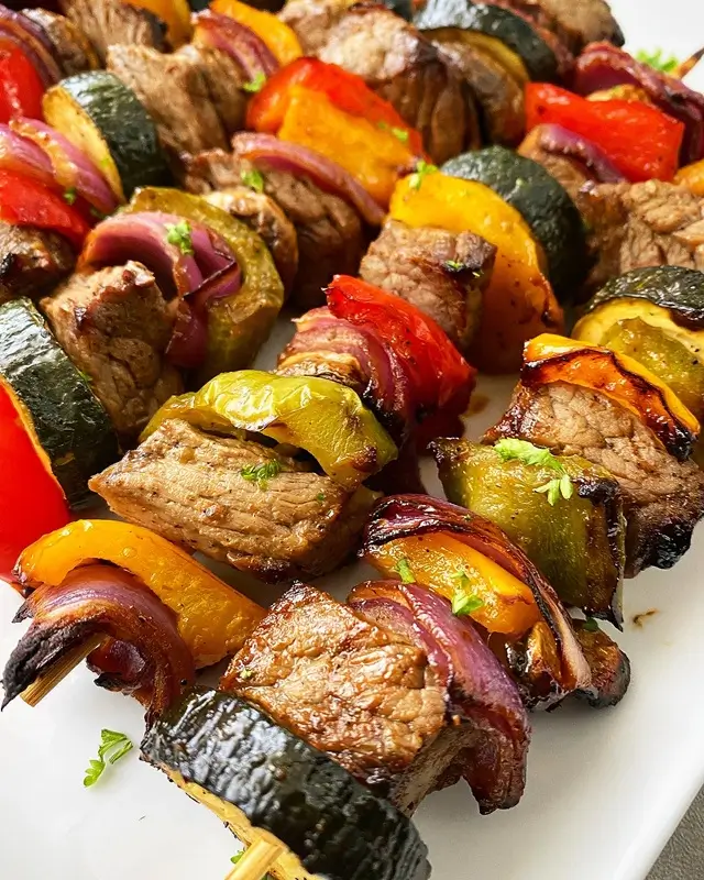 Air Fryer Beef Kabobs