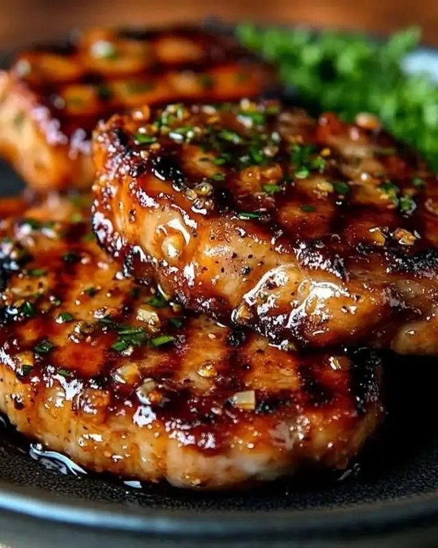 Air Fryer Honey Garlic Pork Chops