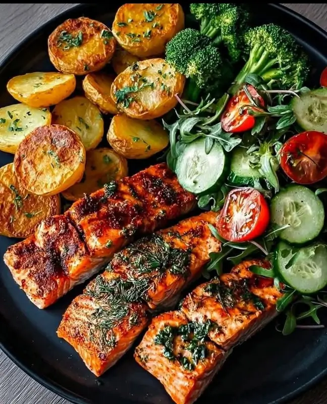 Air Fryer Salmon with Lemon Dill