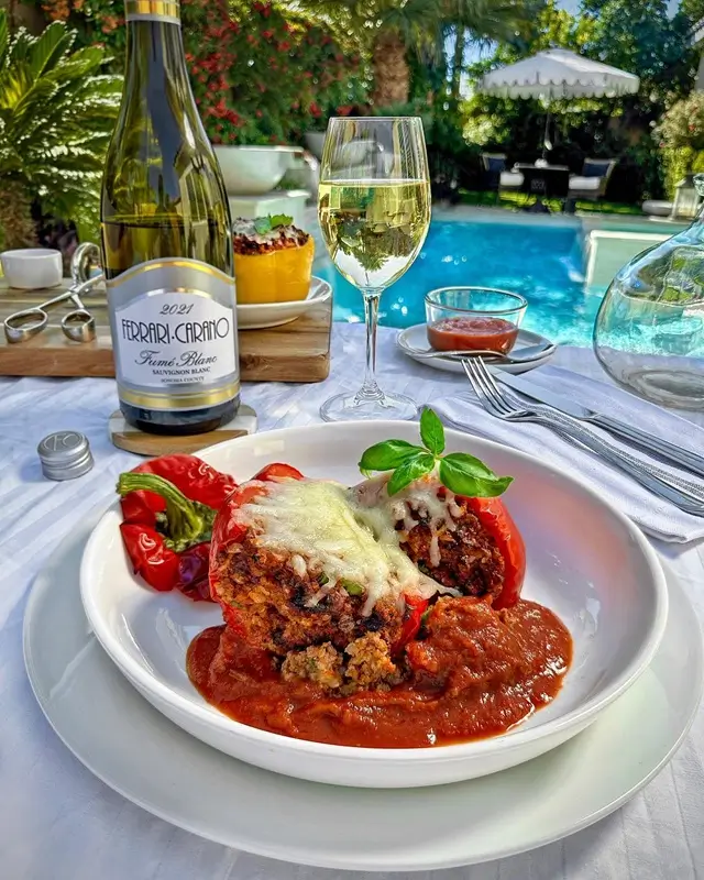 Air Fryer Stuffed Bell Peppers