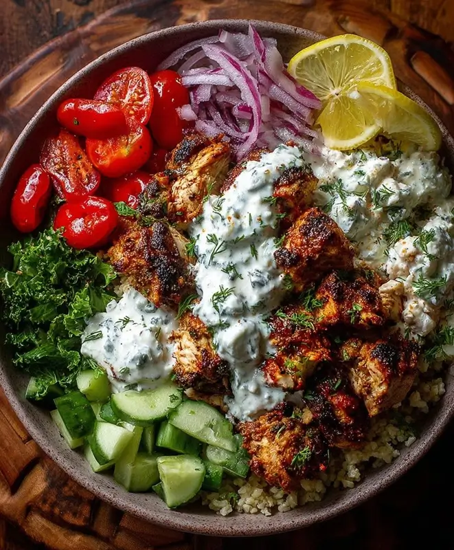 Baked Chicken Shawarma with Rice