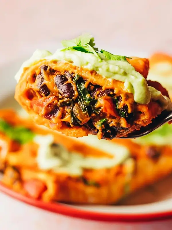 Black Bean Tacos with Avocado Crema