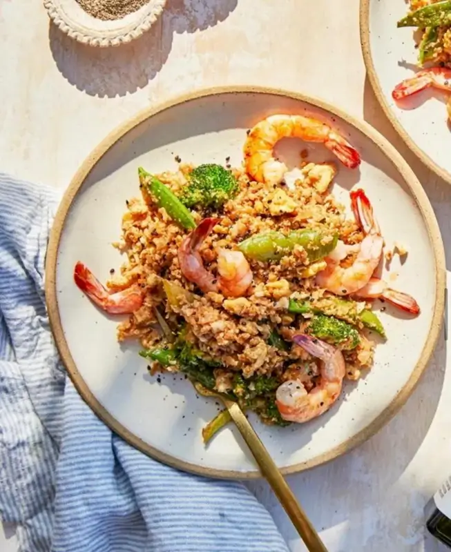 Cauliflower Fried Rice with Shrimp