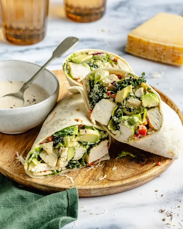 Chicken Caesar Wraps