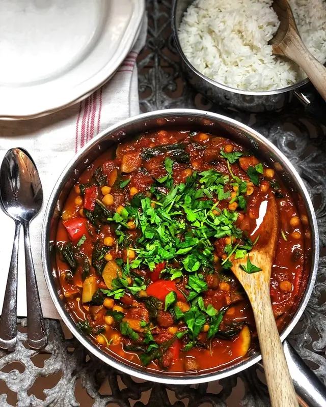 Chickpea and Spinach Stew