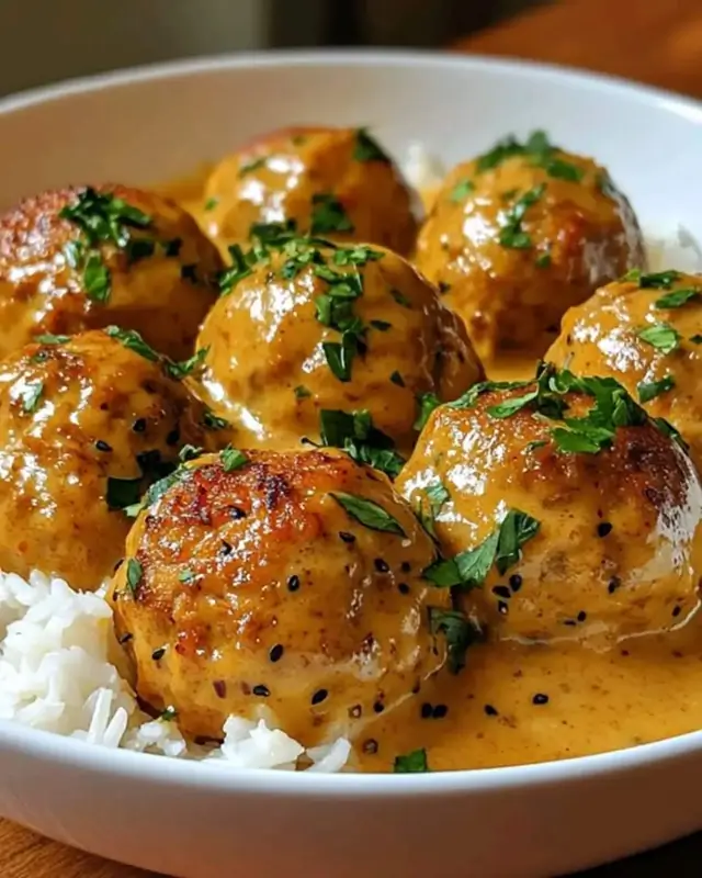 Coconut Curry Chicken Meatballs