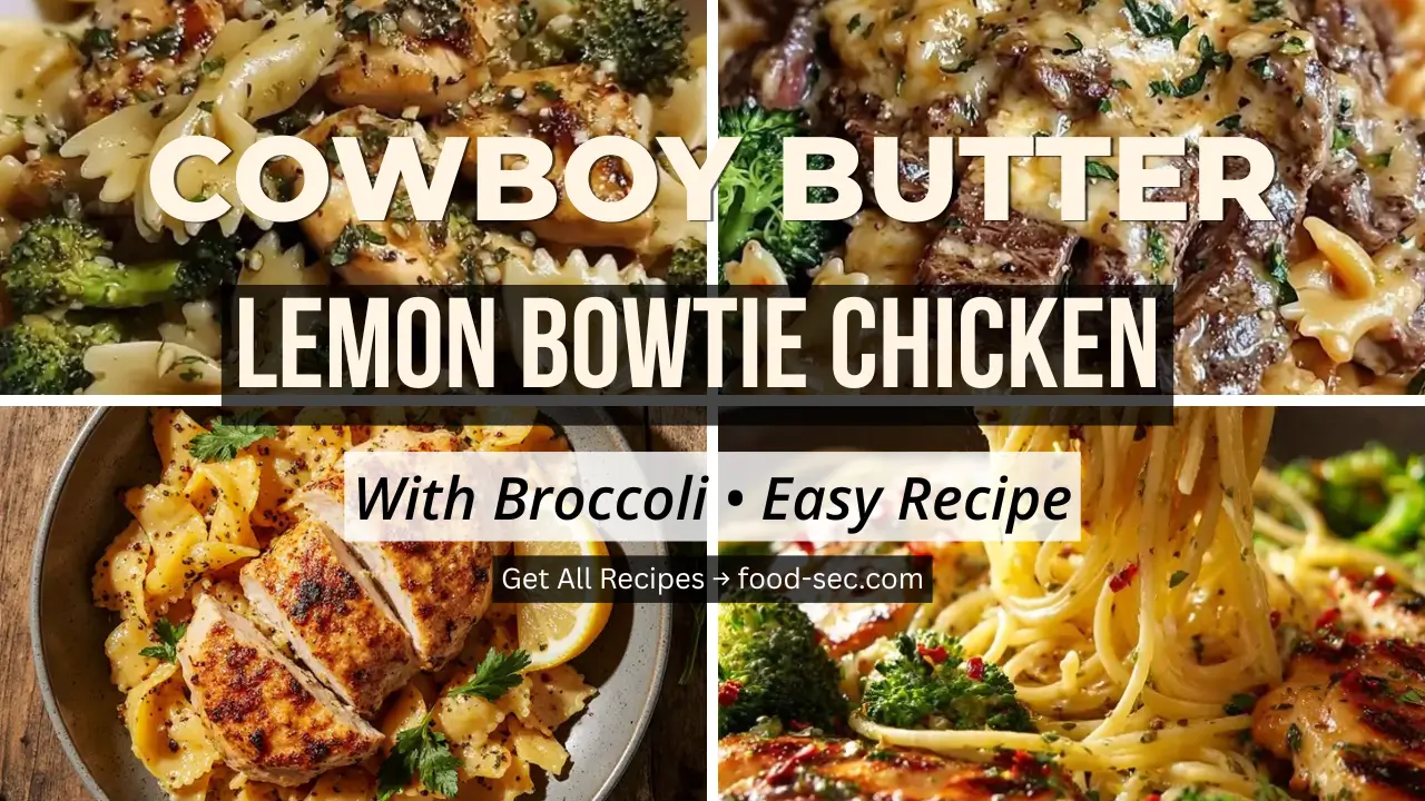 Savor the Flavor: Cowboy Butter Lemon Bowtie Chicken with Broccoli Recipe