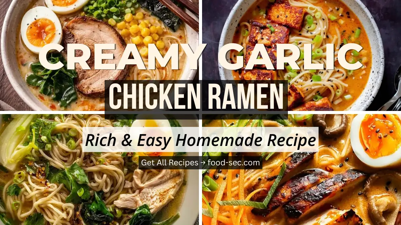 Creamy Garlic Chicken Ramen: A Rich and Easy Homemade Recipe