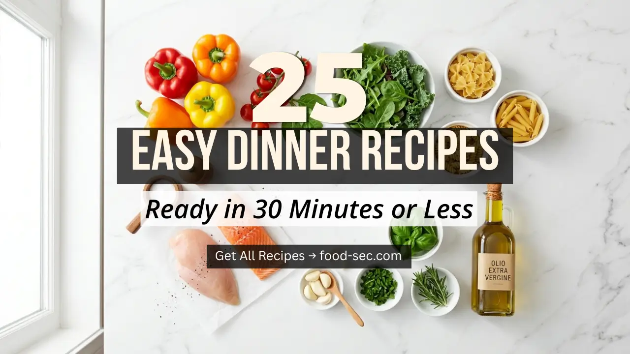 25 Easy Dinner Recipes for Busy Moms (Ready in 30 Minutes or Less)