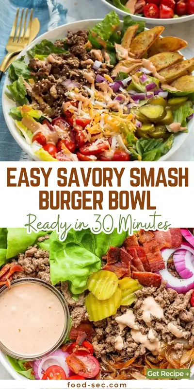 Easy Savory Smash Burger Bowl Recipe You'll Love