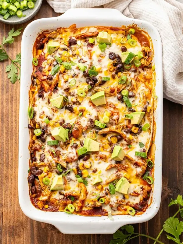 Easy White Chicken Enchiladas