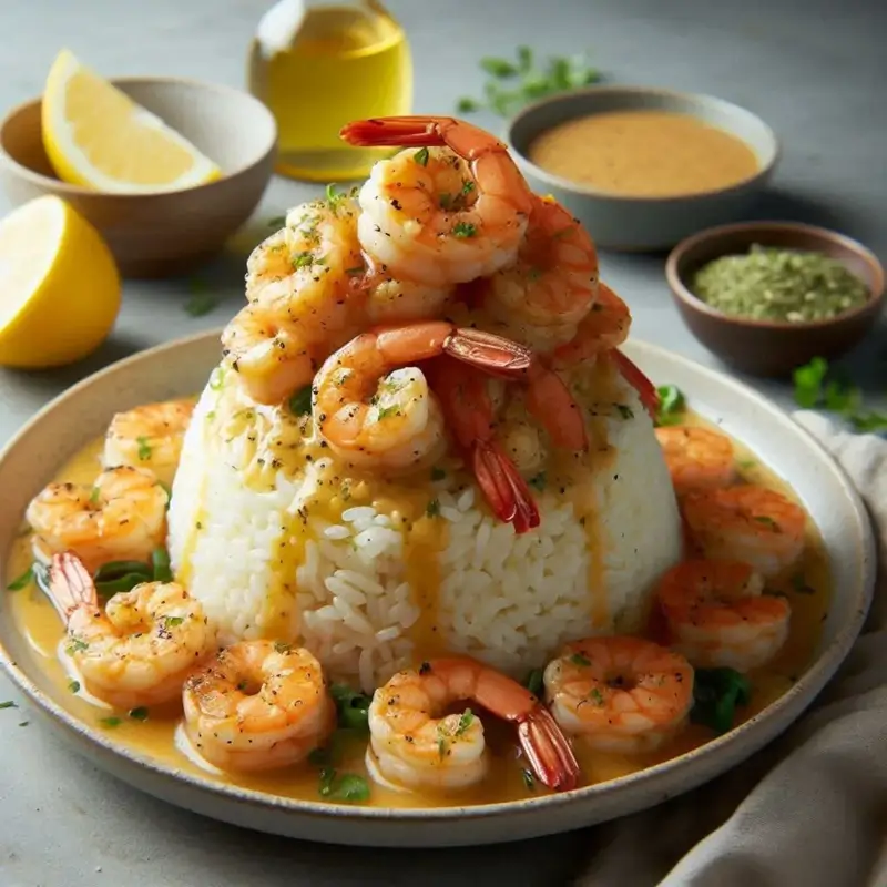 Garlic Butter Shrimp Rice