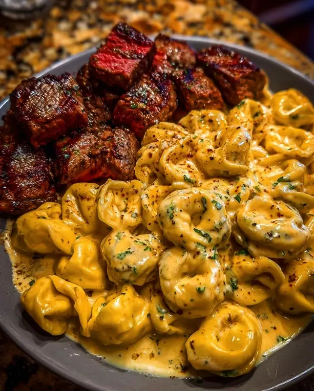 Garlic Steak Tortellini