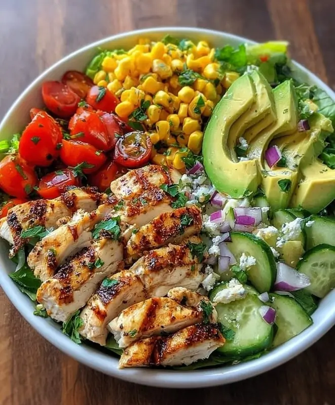 Grilled Chicken and Kale Salad with Lemon Vinaigrette