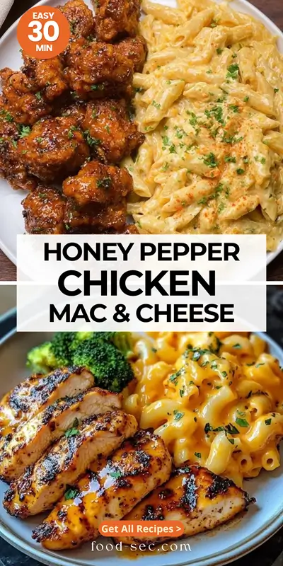 Honey Pepper Chicken Mac and Cheese Recipe (Easy Copycat)