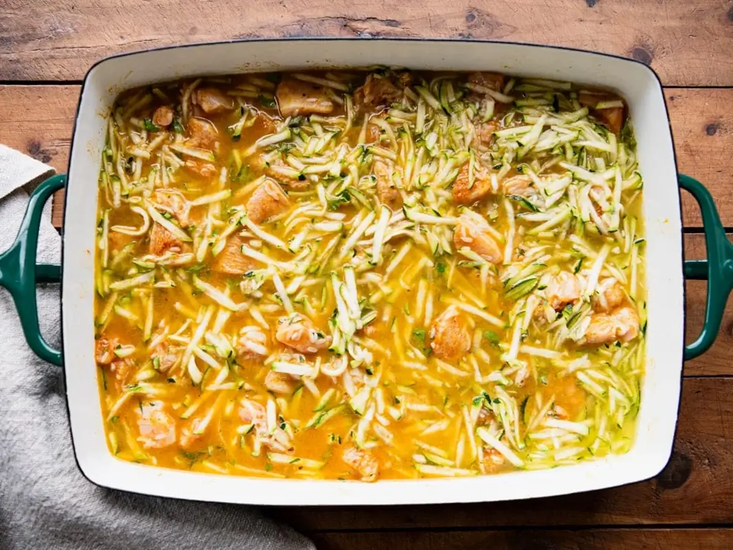 How to Make Dump-and-Bake Chicken Tzatziki Rice Recipe