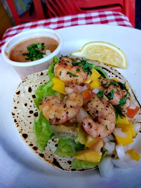 Lemon Garlic Shrimp Tacos