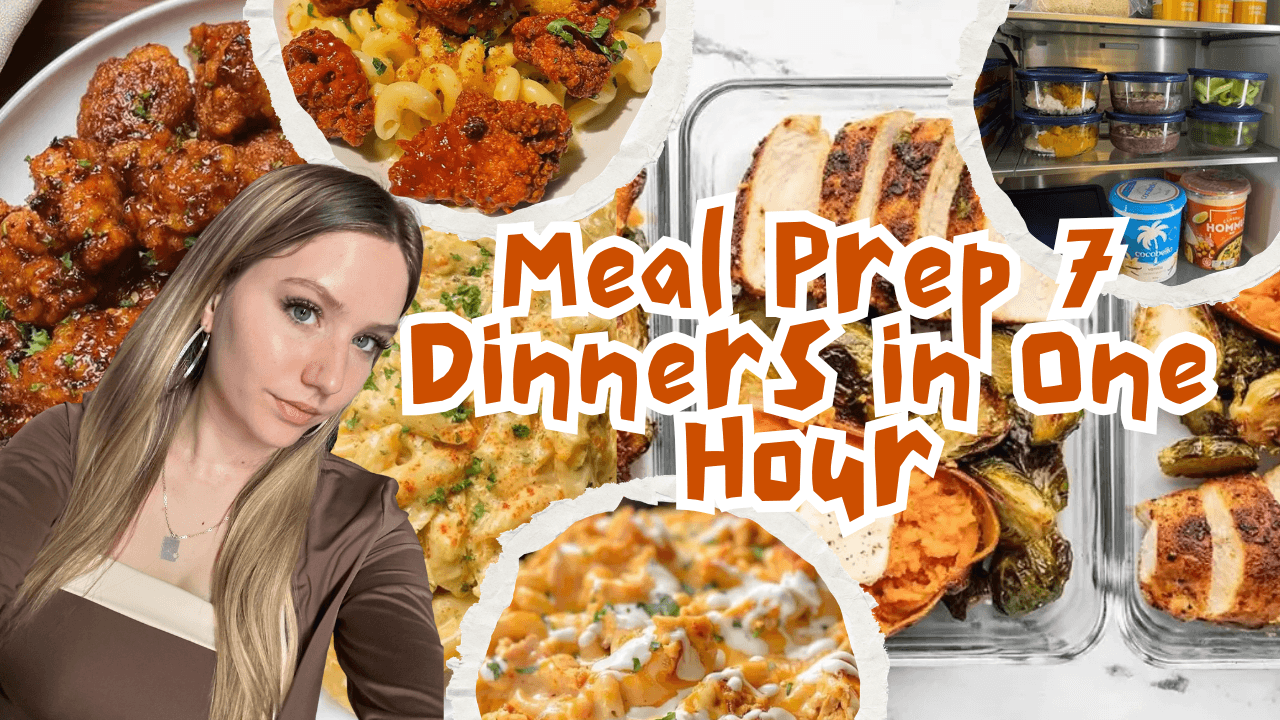 Meal Prep 7 Dinners in One Hour (Step-by-Step Guide)