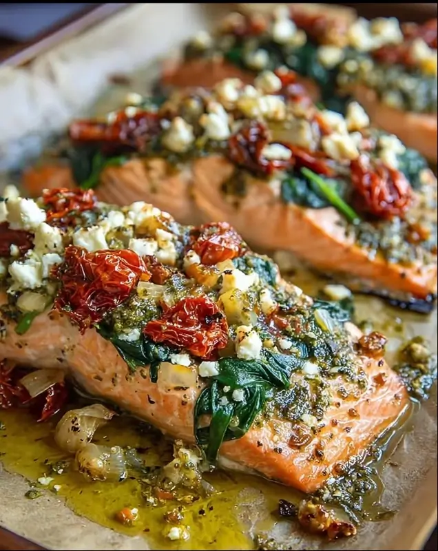 Mediterranean Baked Salmon with Olive Tapenade