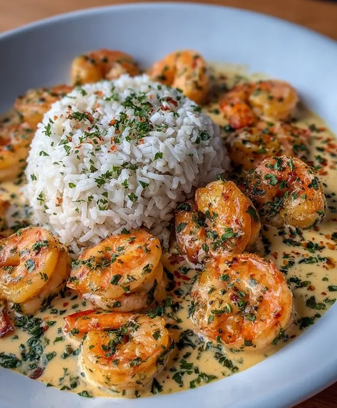 One-Pan Garlic Butter Shrimp and Rice