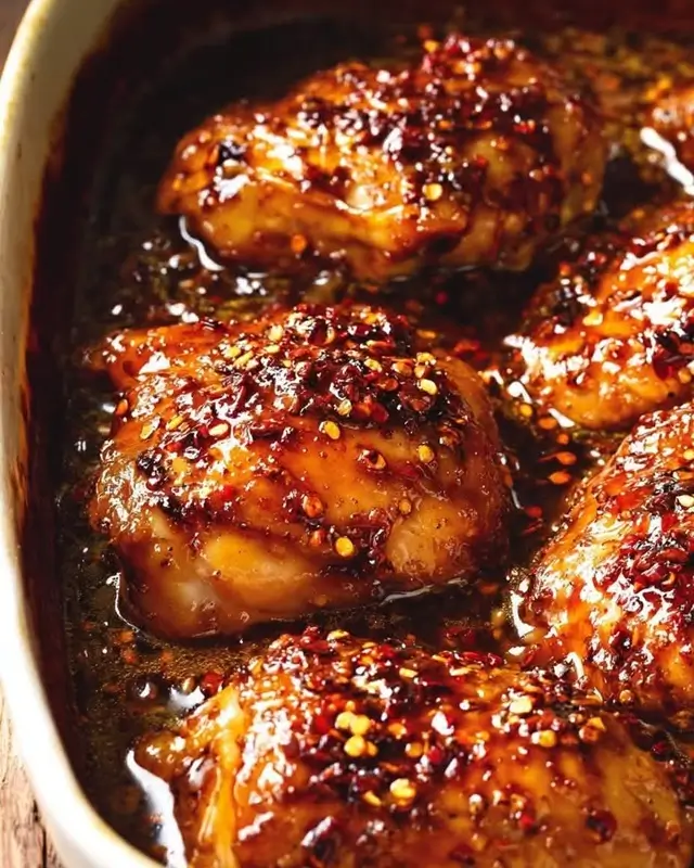 One-Pan Honey Garlic Chicken Thighs
