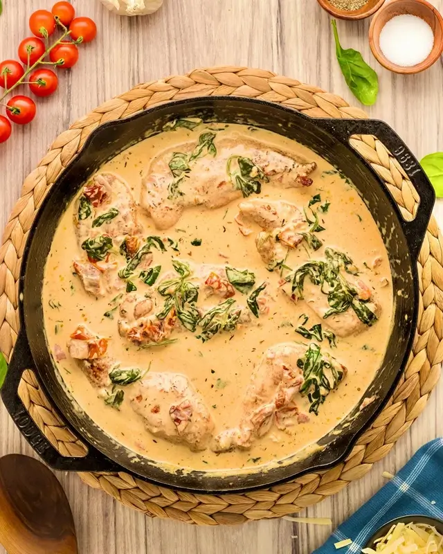 One-Skillet Creamy Tuscan Chicken