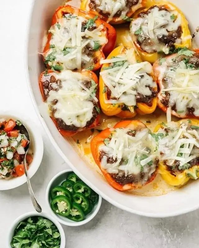 One-Skillet Mexican Stuffed Pepper Casserole