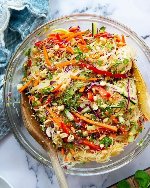 Rainbow Spring Roll Bowl