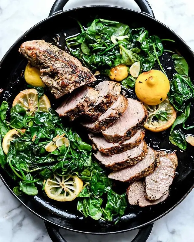 Sheet Pan Garlic Herb Pork Tenderloin