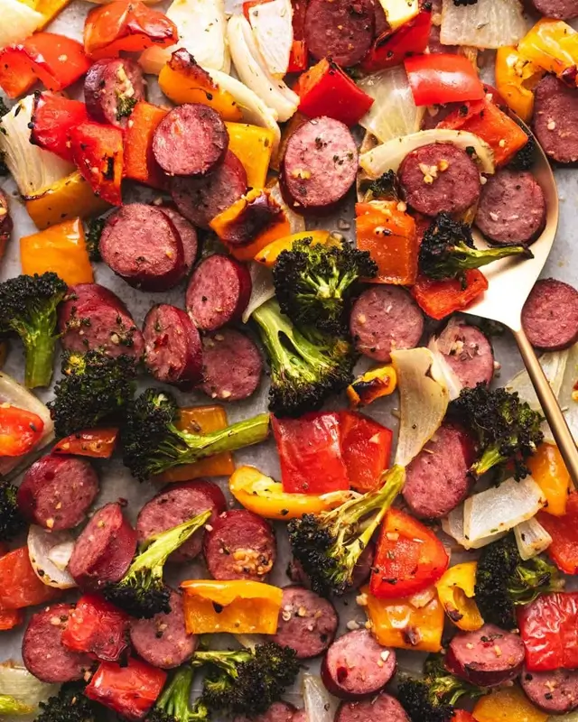Sheet Pan Sausage and Vegetables