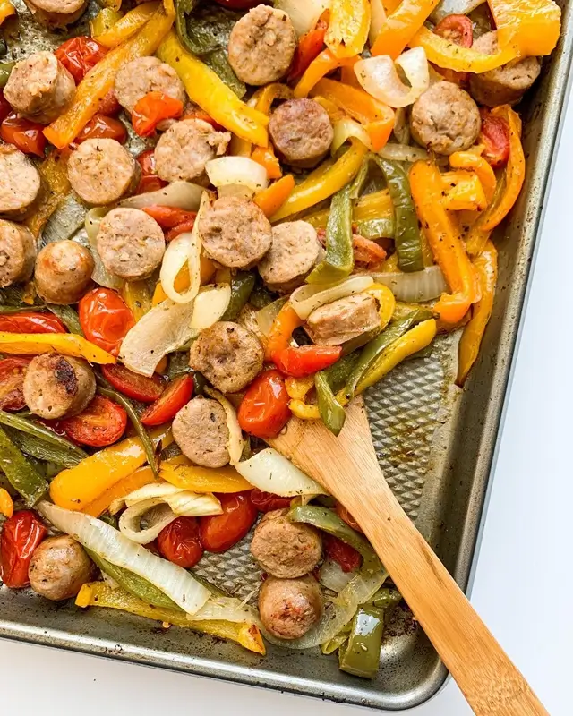 Sheet Pan Sausage and Vegetables