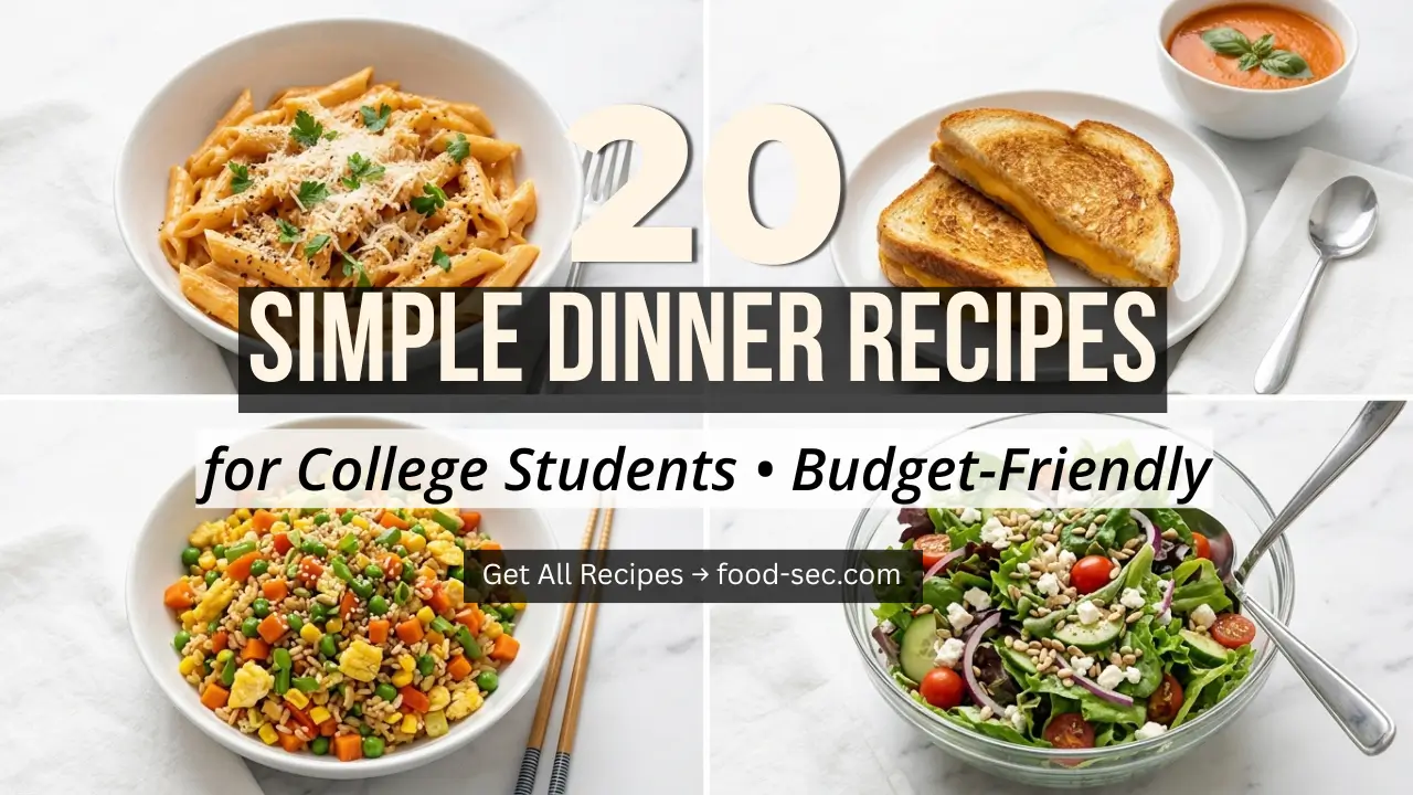 20 Simple Dinner Recipes for College Students That Cost Almost Nothing
