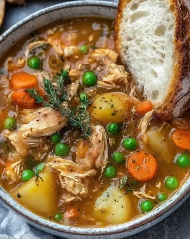 Slow Cooker Chicken Vegetable Stew