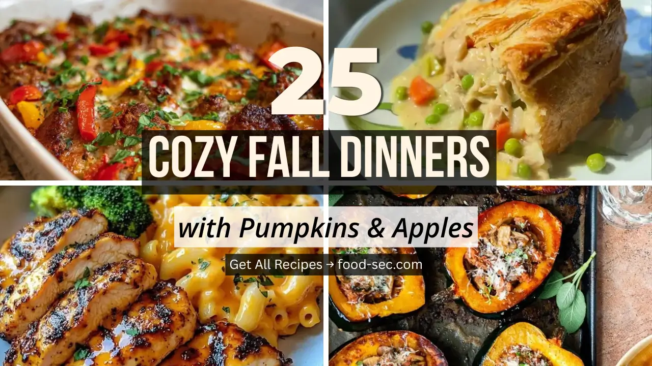 25 Cozy Fall Dinners with Pumpkins and Apples