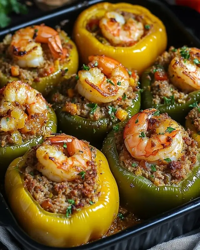 Beef Stuffed Bell Peppers