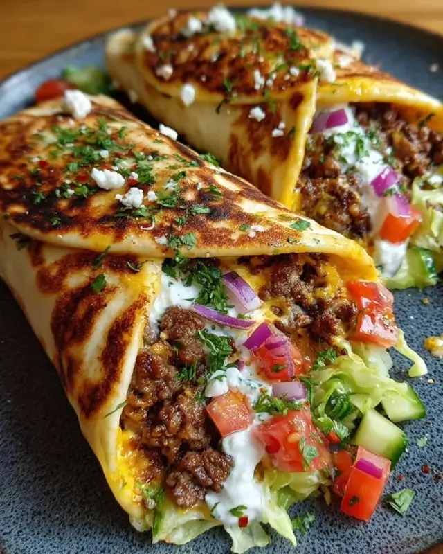 Beef and Bean Burritos