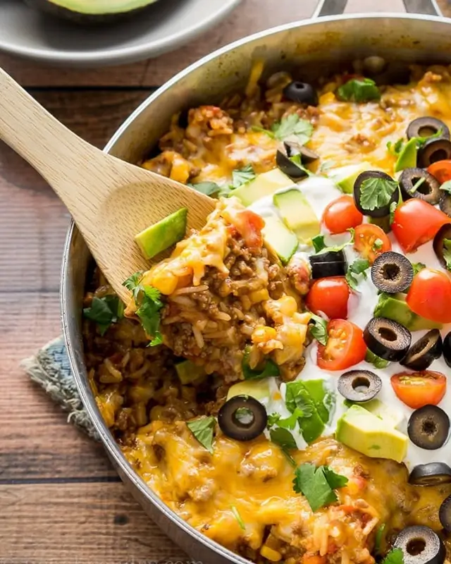 Beef and Rice Skillet