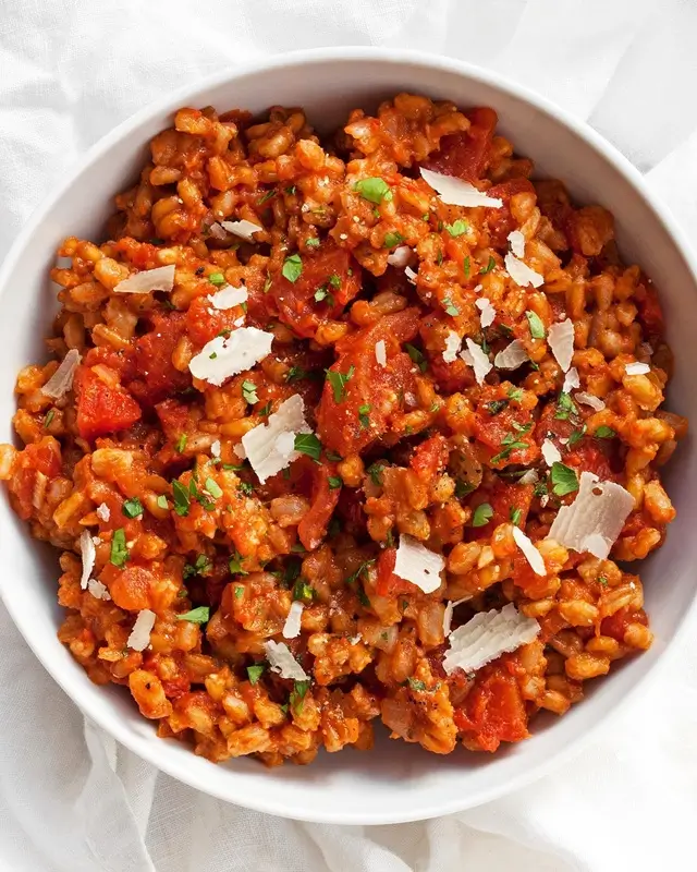 Canned Tomato Risotto