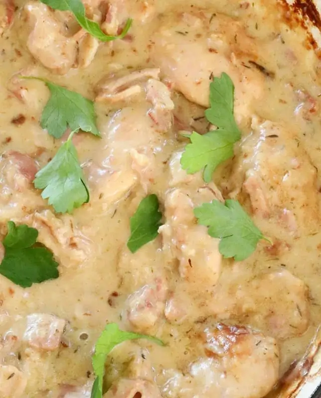 French Onion Chicken Thigh Bake