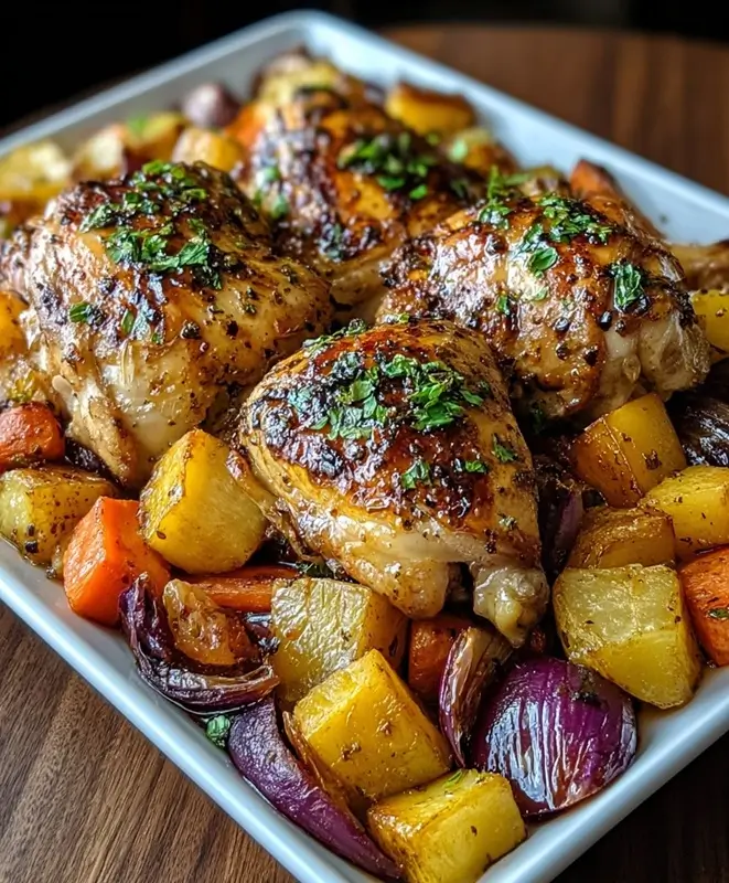 Slow Cooker Garlic Butter Chicken Thighs