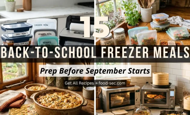 15 Back-to-School Freezer Meals to Prep Before September