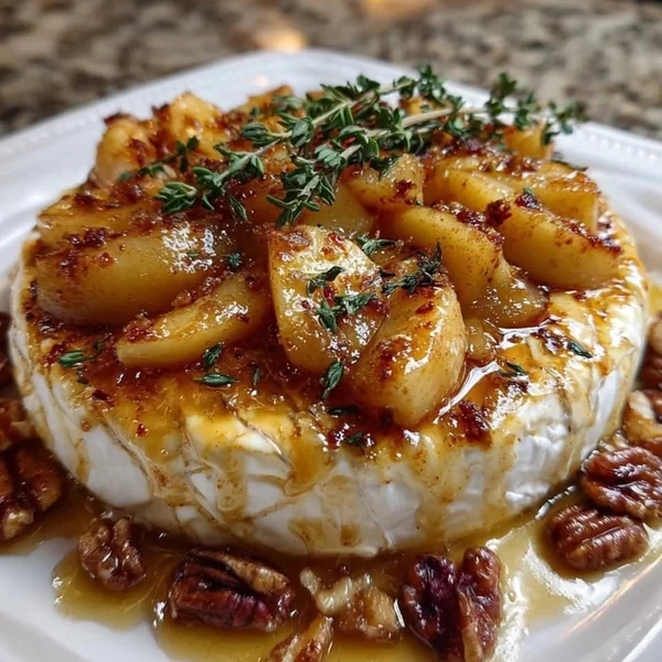 Baked Brie with Honey and Walnuts