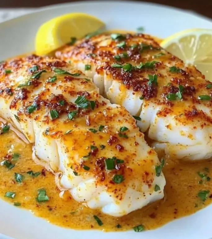 Baked Cod with Lemon Butter