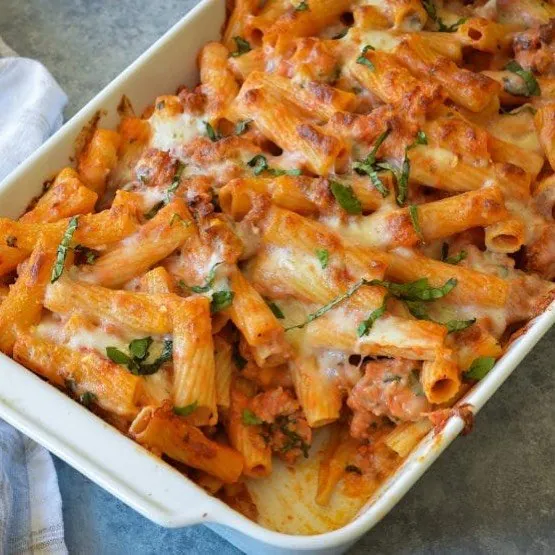 Baked Ziti with Sausage Baked Ziti with Sausage