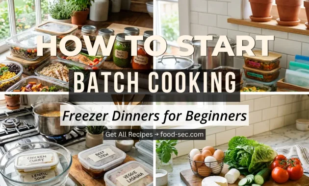 How to Start Batch Cooking Freezer Dinners for the First Time